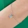 Pulseira Escapulário Plaquinha Quadrada Nossa Senhora de Nazaré