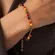 Pulseira Bolinhas Cristais Coloridos