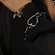 Pulseira Corrente Grossa Cadeado Coração