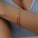 Pulseira Duas Correntes Duas Cores
