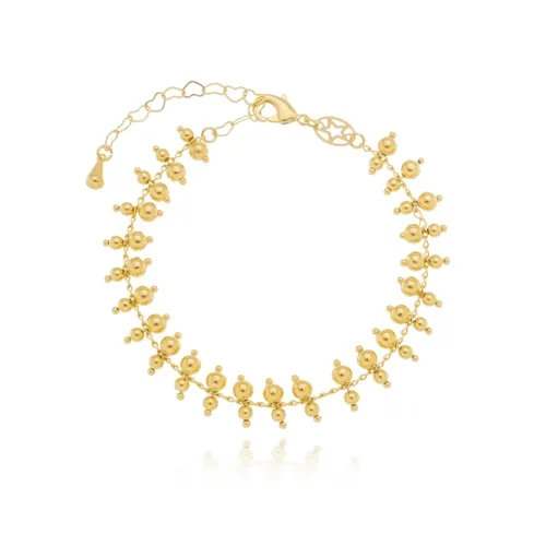Pulseira Filetes de Bolinhas Lisas