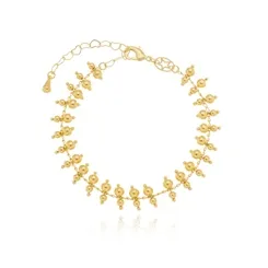 Pulseira Filetes de Bolinhas Lisas