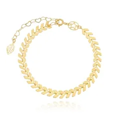 Pulseira Folhinhas Lisas