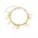 Pulseira Corrente Tripla Pingente Cruz