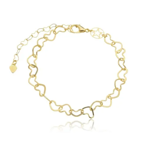 Pulseira Corrente de Coração Lisa