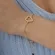 Pulseira Coração Liso Vazado