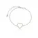 Pulseira Coração Liso Vazado