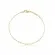 Pulseira Corrente Retangular 2 mm Banhado a Ouro 18 k