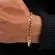 Pulseira Masculina Groumet 6 mm Banhado a Ouro 18k