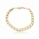 Pulseira Masculina Groumet 6 mm Banhado a Ouro 18k
