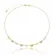 Colar Infantil Borboletinhas Coloridas Banhado a Ouro 18k