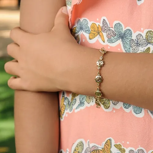 Pulseira Infantil Joaninhas Cristal