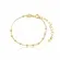 Pulseira Infantil de Bolinhas Lisas Banhada a Ouro 18k