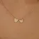 Colar Rostinho Minnie e Mickey Banhado a Ouro 18 k