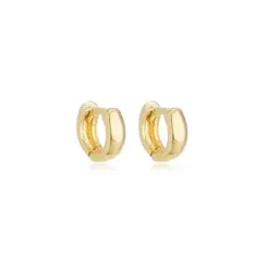 Argola Articulada Lisa Quarteto PP Banhado a Ouro 18 k