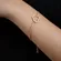 Pulseira Coração Vazado Zircônias