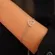 Pulseira Coração Vazado Zircônias