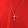 Pingente Crucifixo Detalhes Zircônias