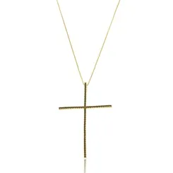 Colar Crucifixo Cravejado