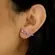 Brinco Earcuff Dez Pontos de Luz Colorido