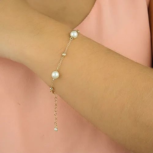 Pulseira Pérolas e Bolinhas