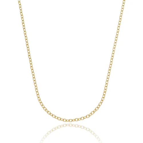 Corrente Masculina Cadeado Banhado a Ouro 18 k