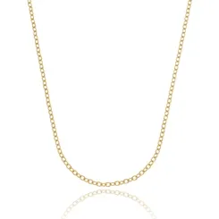 Corrente Masculina Cadeado Banhado a Ouro 18 k