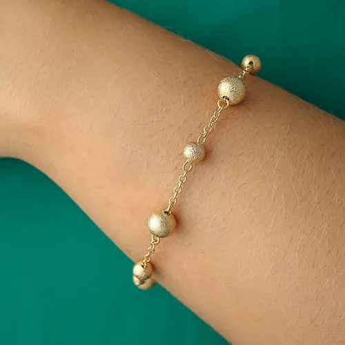 Pulseira Bolinhas Intercaladas
