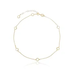 Colar Choker com Cristais Intercalados Banhado a Ouro 18k  – Brilho e Sofisticação