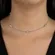 Colar Choker com Cristais Intercalados Banhado a Ouro 18k  – Brilho e Sofisticação