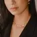 Colar Choker Pingentes Cristais Banhado a Ouro 18 k