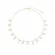 Colar Choker Pingentes Cristais Banhado a Ouro 18 k