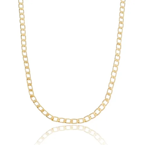 Corrente Masculina Groumet 3,5 mm Banhado a Ouro 18k