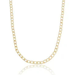Corrente Masculina Groumet 3,5 mm Banhado a Ouro 18k