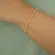 Pulseira Bolinhas Banhado a Ouro 18 k