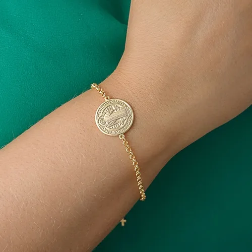 Pulseira Medalha São Bento