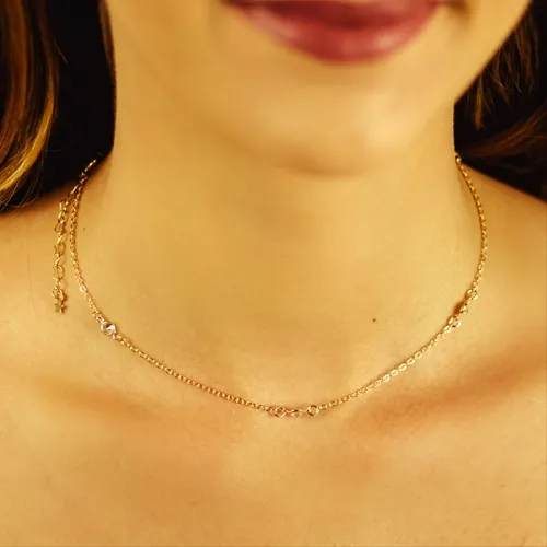 Choker Ponto de Luz Cristal