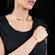 Colar Choker Corrente Corações Lisos Banhada a Ouro 18 k