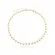Colar Choker Corrente Corações Lisos Banhada a Ouro 18 k