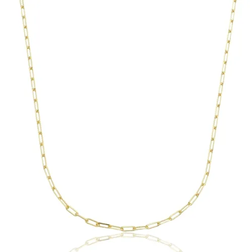 Corrente Infantil Masculina Cartier 2 mm Banhada a Ouro 18 k