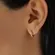 Argolinha Fina Articulada com Zircônias Tamanho P Banhado a Ouro 18 k