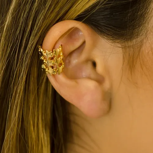 Brinco Piercing Fileiras Estrelas