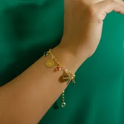 Pulseira Pingentes Good Vibes
