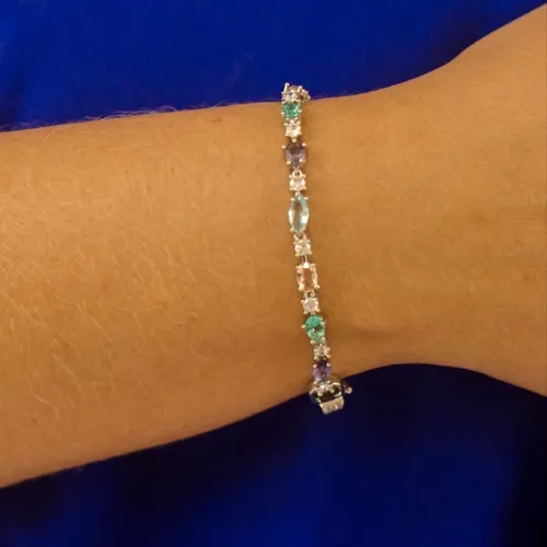 Pulseira Cristal Oval