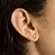 Brinco Earcuff  Cristais Baguete e Estrela