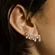 Brinco Earcuff  Colorido Baguete