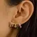 Brinco Earcuff  Colorido Baguete
