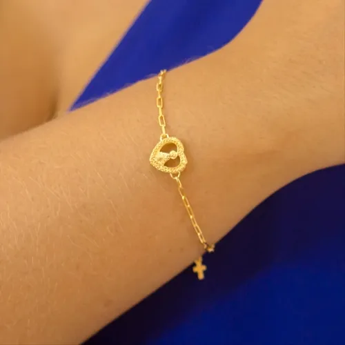 Pulseira Coração e Nossa Senhora