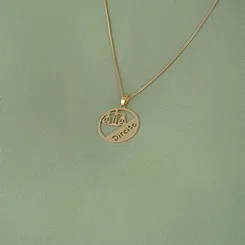 Colar Profissão Direito Banhado a Ouro 18k