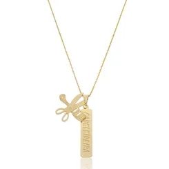 Colar Profissão Cabeleireira Banhado a Ouro 18k